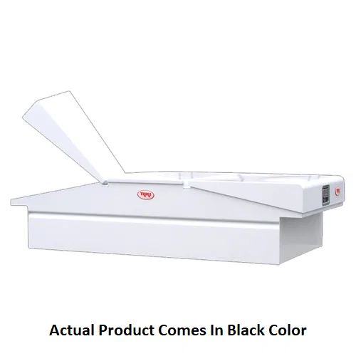 ST63WB – RKI Tool Box, Crossover Wide Gull Wing Powder Coated Black Steel 30 Inch Length x 70 Inch Width x 17-7/16 In...